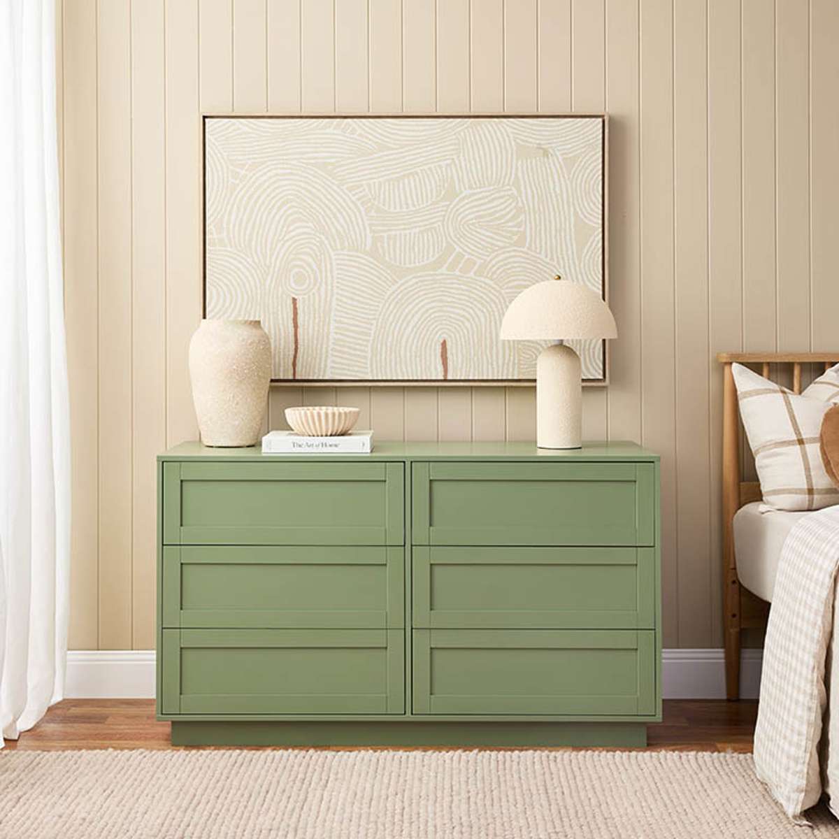 Eros Six Drawer - Sage Green Bundle