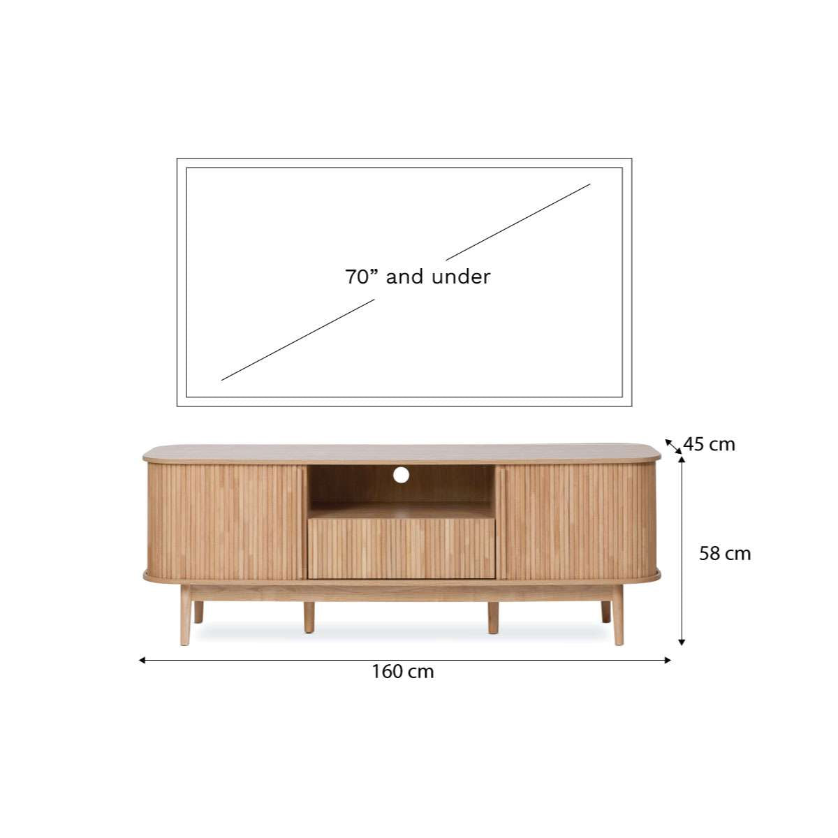 Maeve Entertainment Unit - Natural