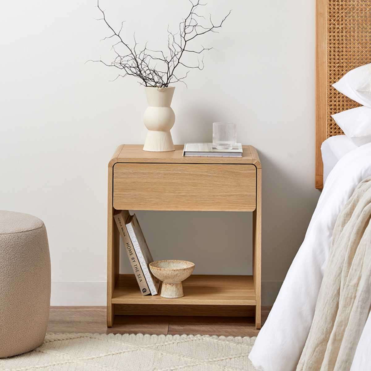 Owen Bedside Table - Natural Bundle