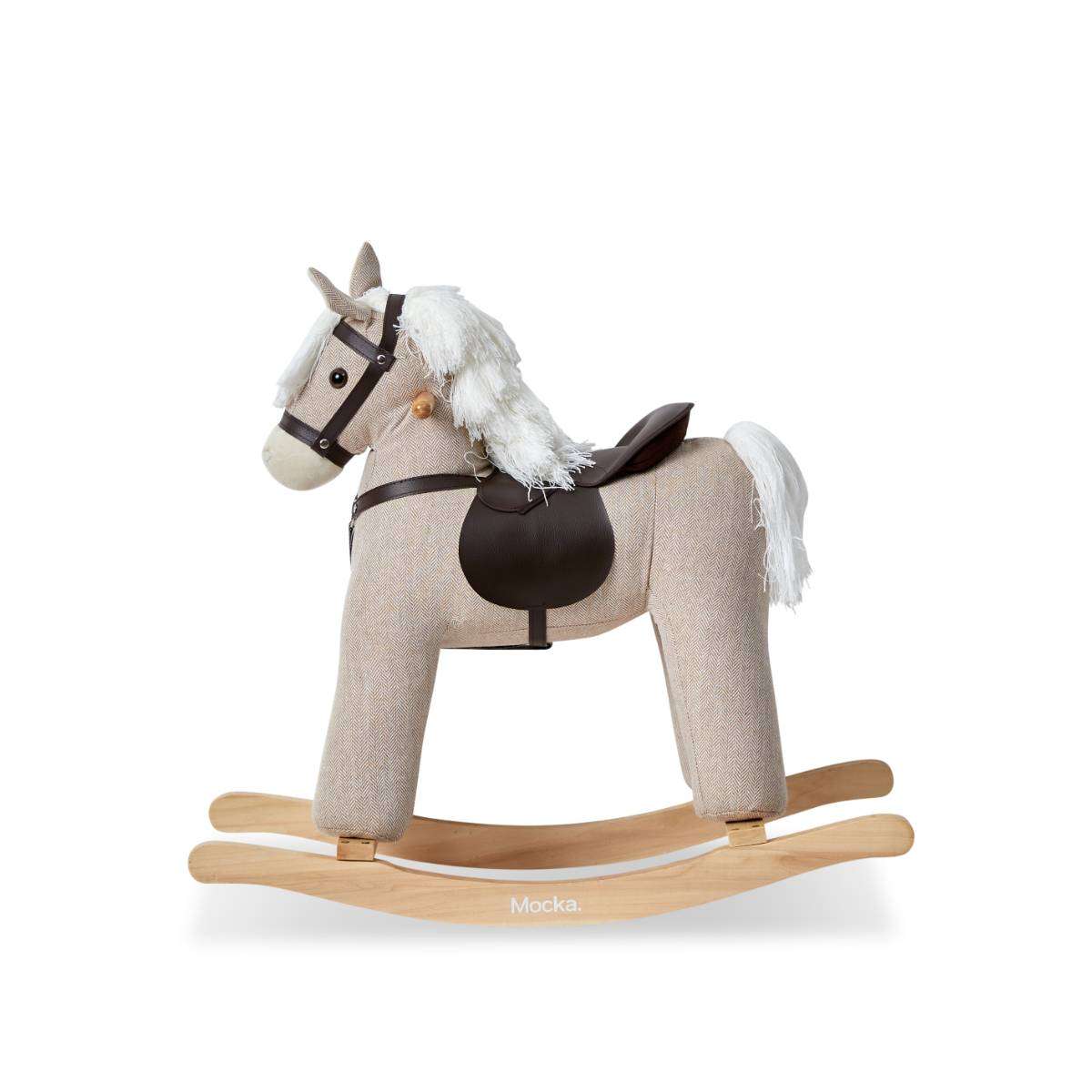 Kids Rocking Horse - Beige | Kids Toys | Mocka NZ