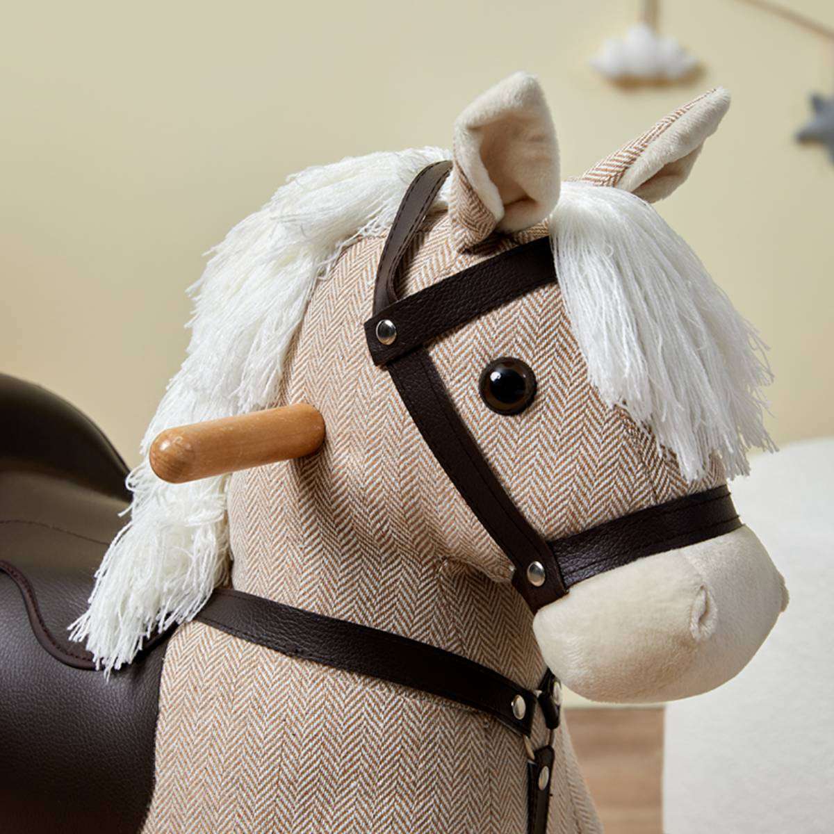 Kids Rocking Horse - Beige | Kids Toys | Mocka NZ