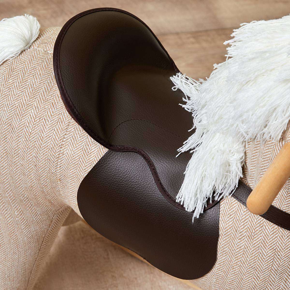 Kids Rocking Horse - Beige | Kids Toys | Mocka NZ