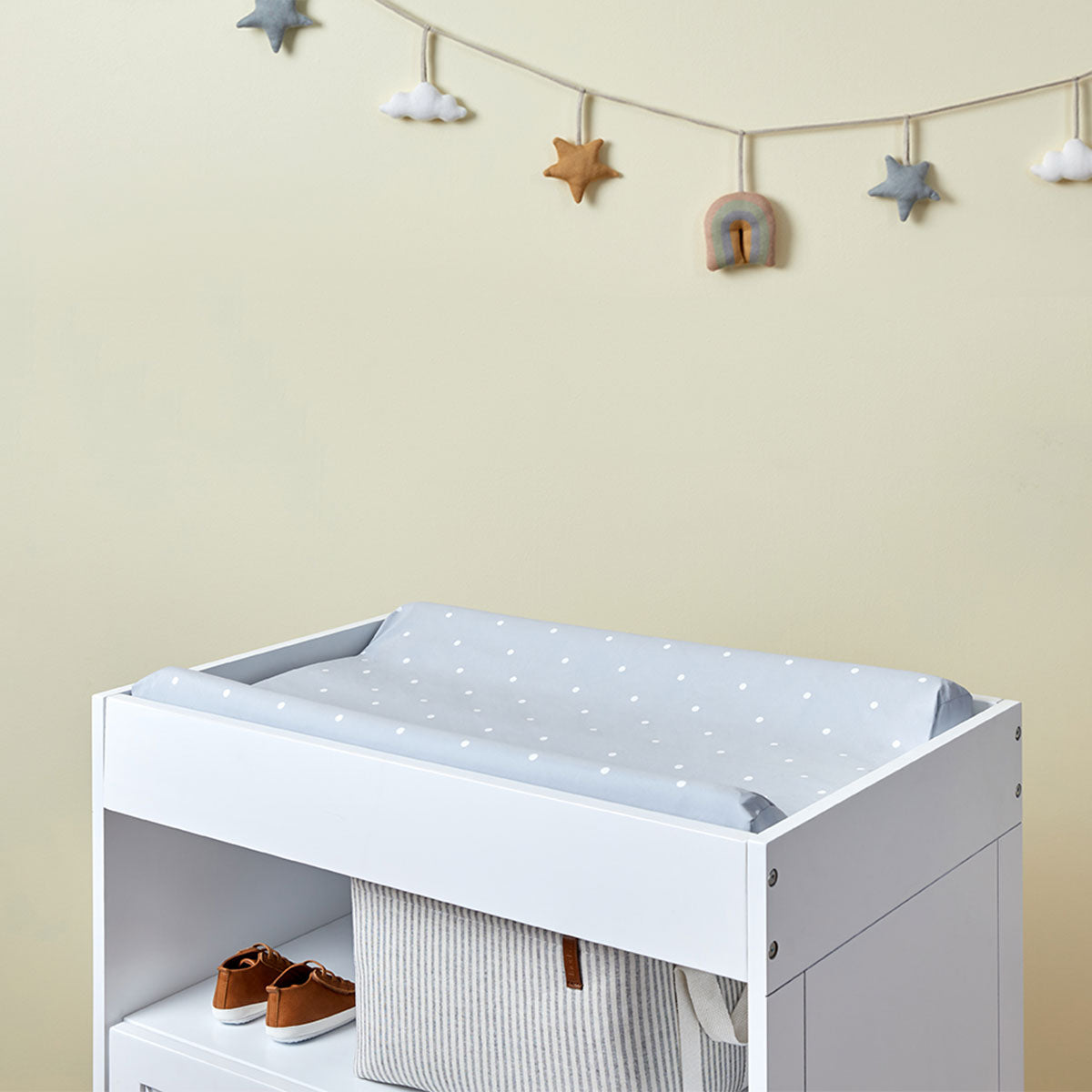 Mocka Change Mat Cover - Grey Spot | Baby | Mocka NZ