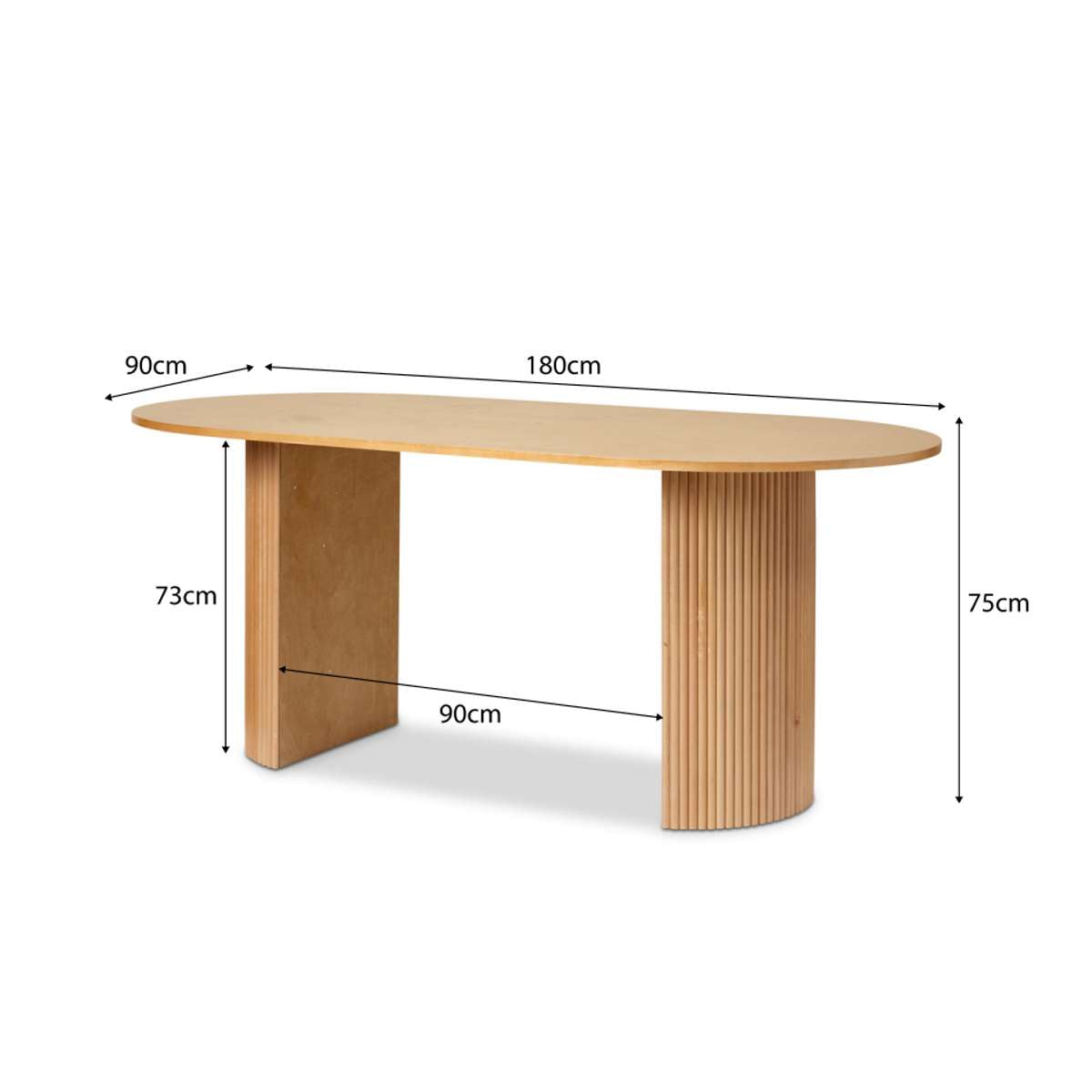 Eve Birch and Londyn Natural Six Seater Dining Set