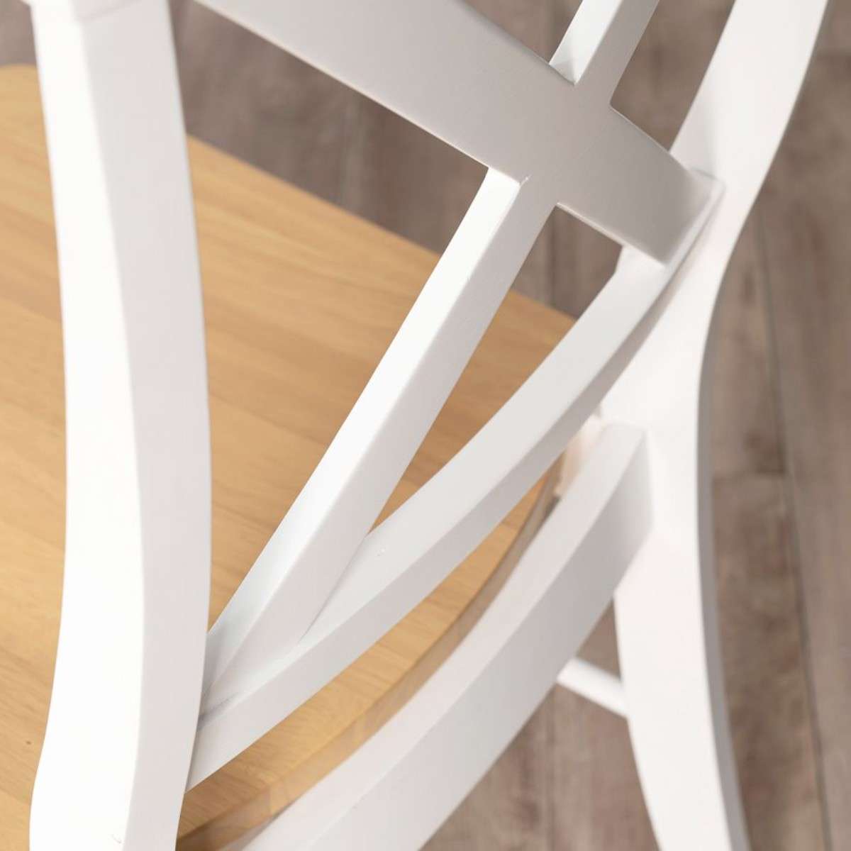 Hamptons Dining Chair - White/Natural | Dining Furniture