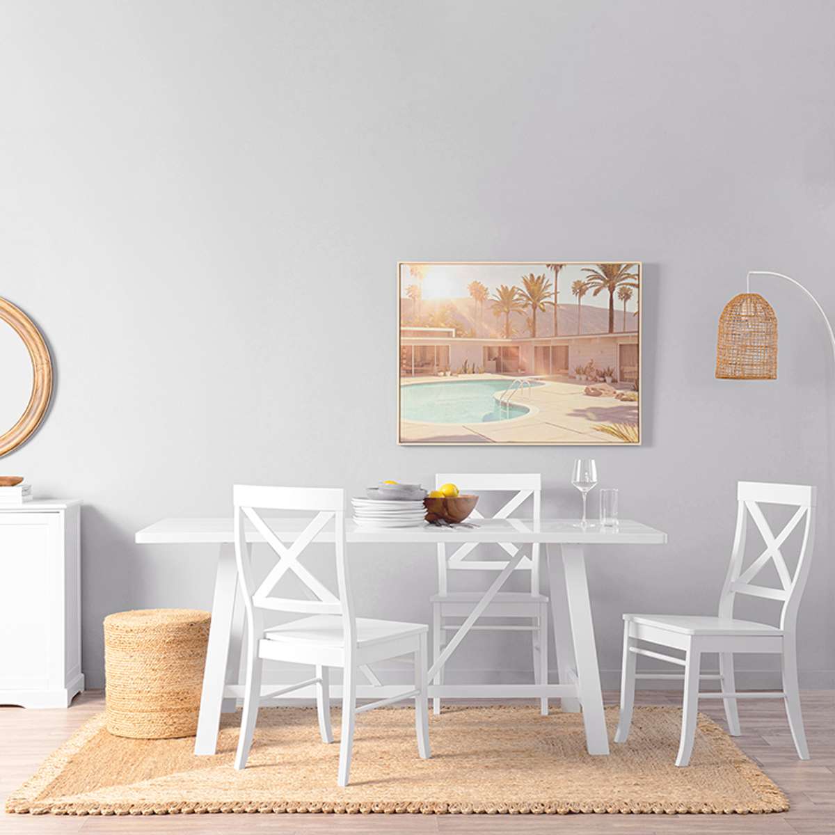 Hamptons Dining Chair - Set of 2 - White