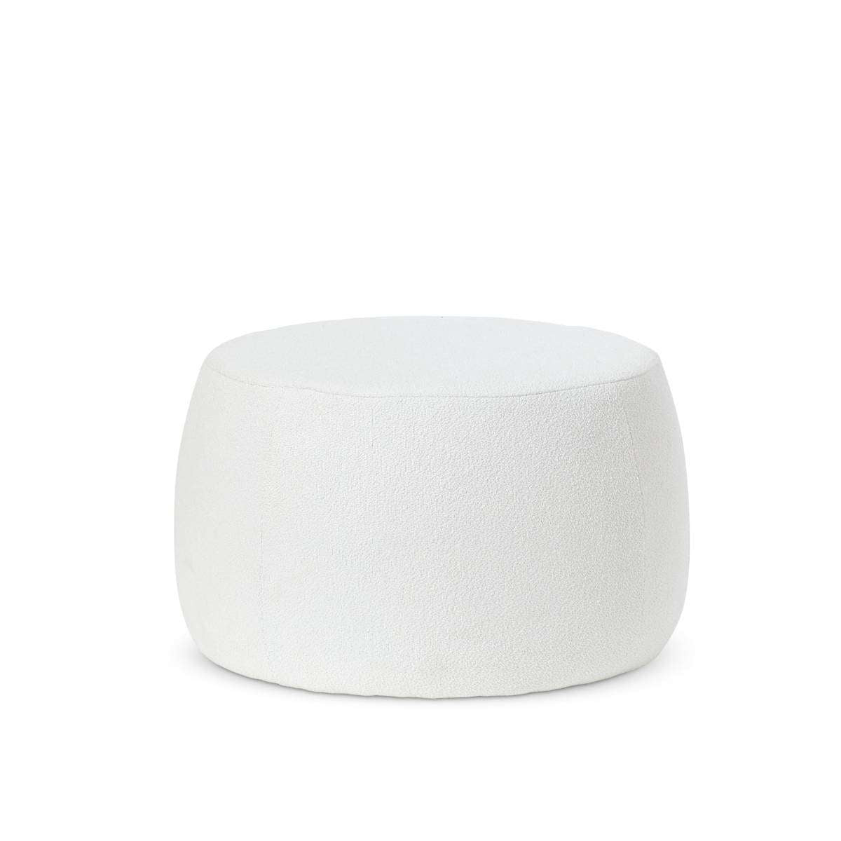 Smooth Boucle Ottoman Large Cream | Home Furniture | Mocka NZ