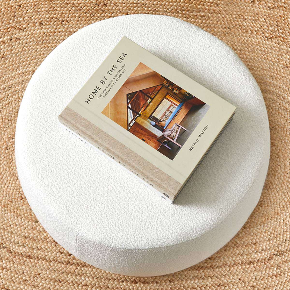 Smooth Boucle Ottoman Large Cream | Home Furniture | Mocka NZ