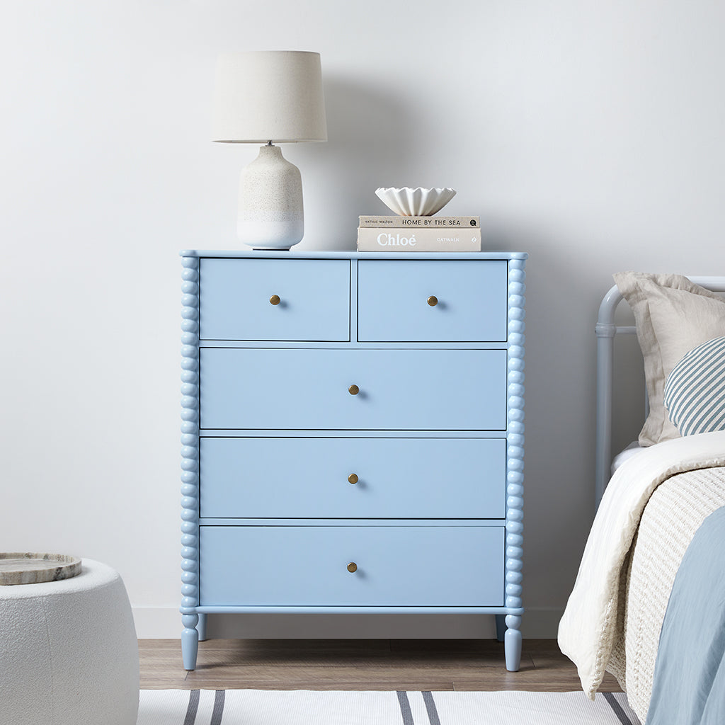Betti Bobbin Tallboy - Ice Blue