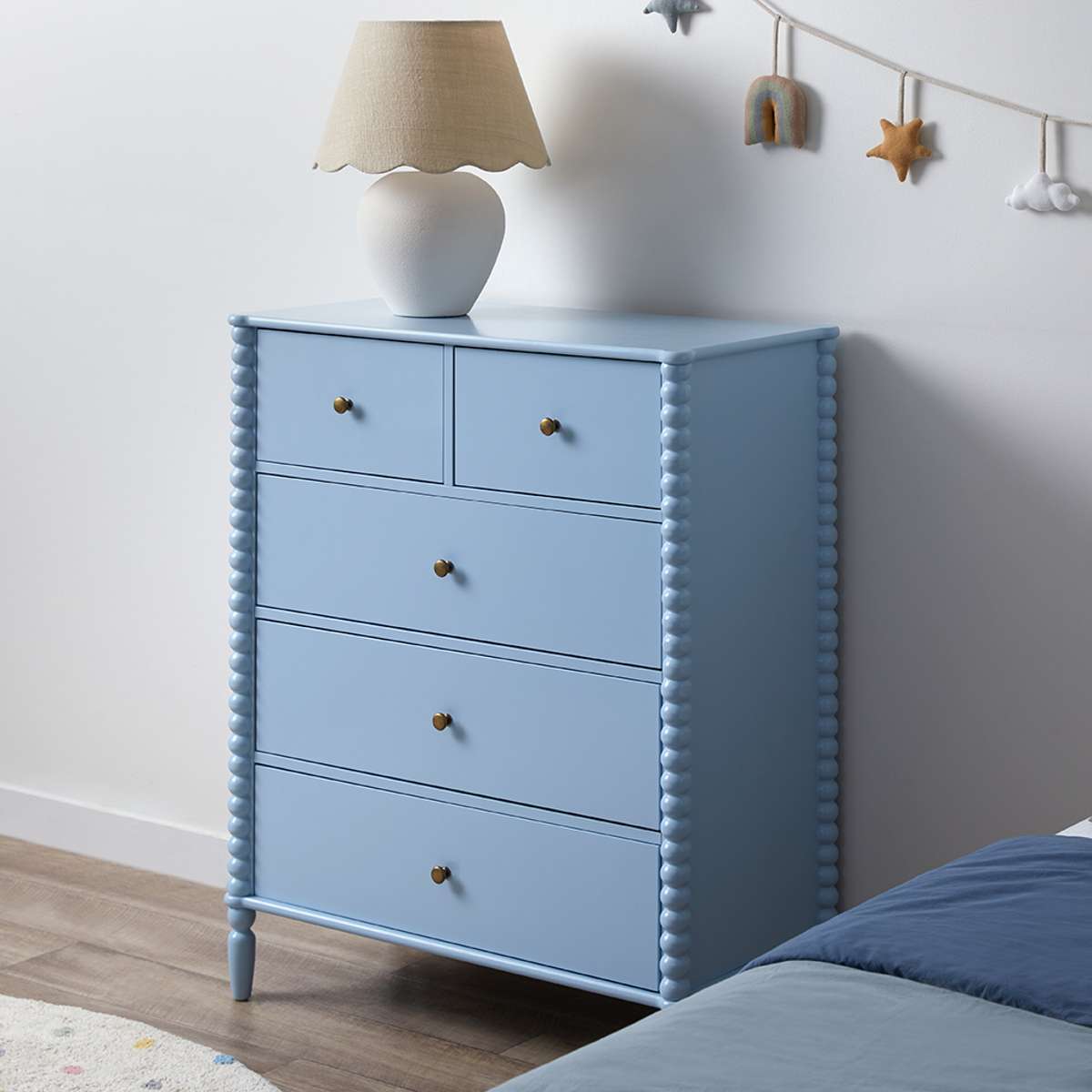 Betti Bobbin Tallboy - Ice Blue
