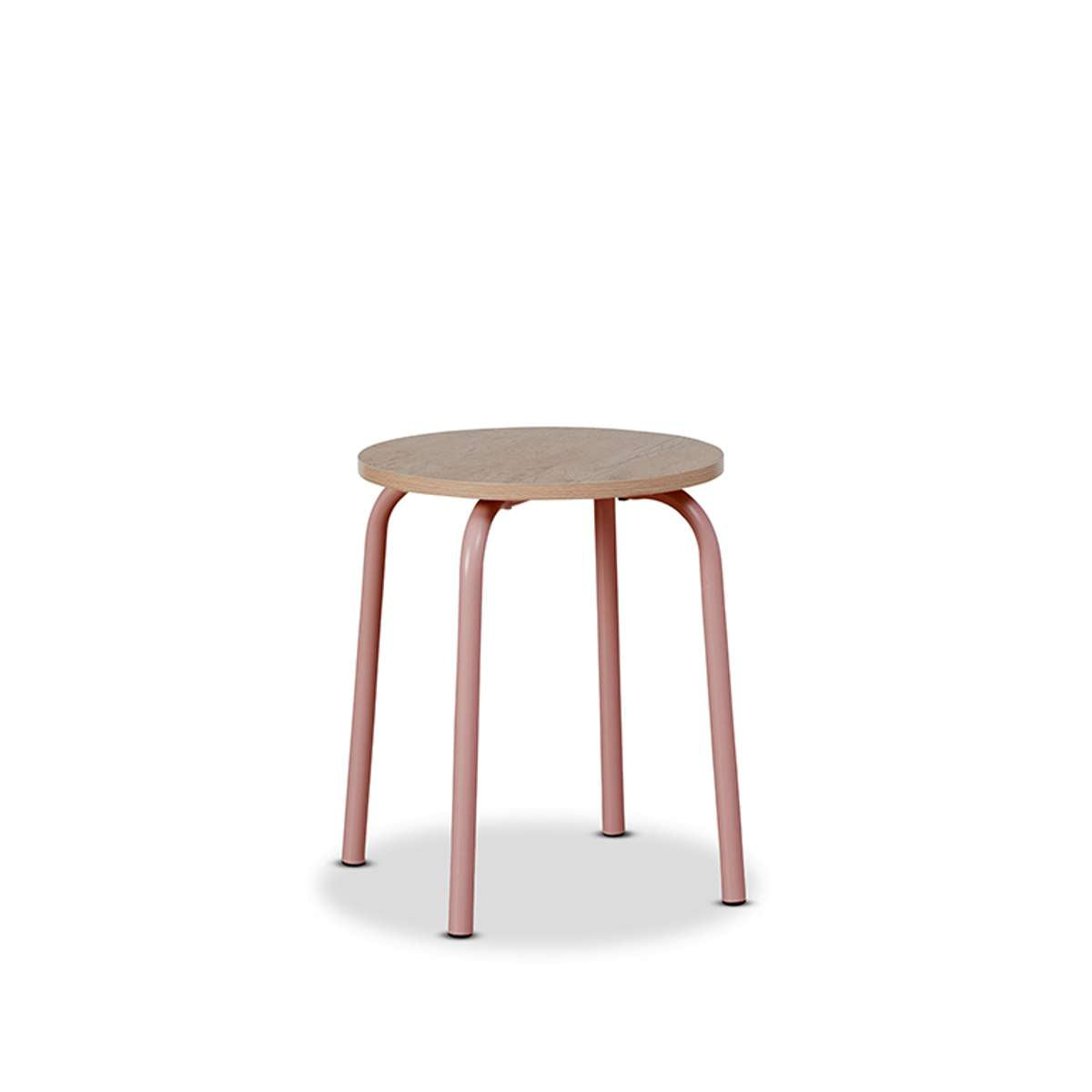 Mocka Junior Metal Desk and Stool - Pink