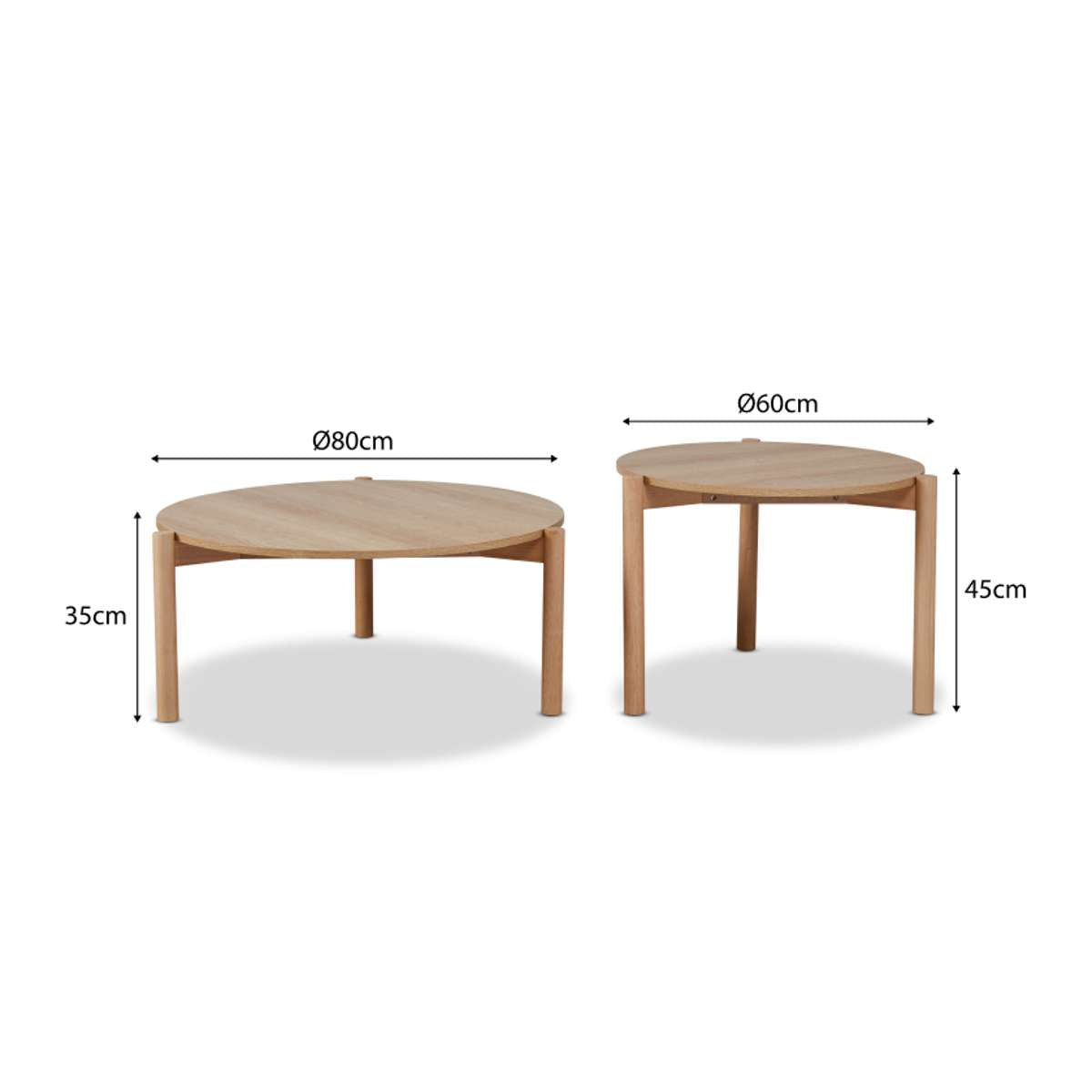 Blair Round Nesting Coffee Tables