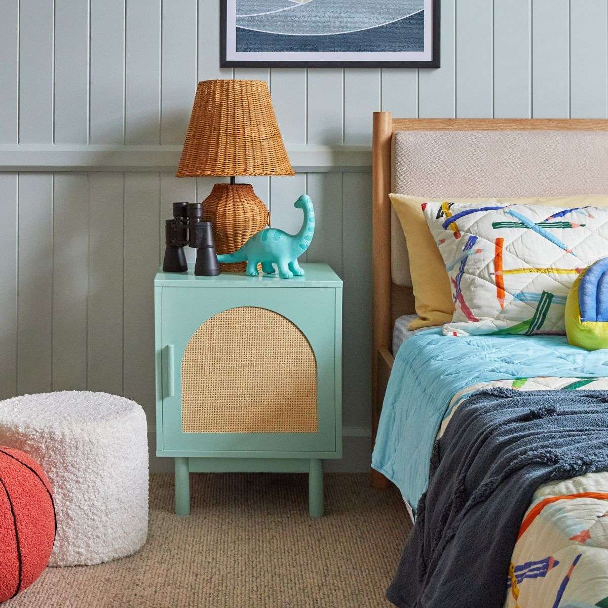 Blair Natural King Single Three Piece Bedroom Set