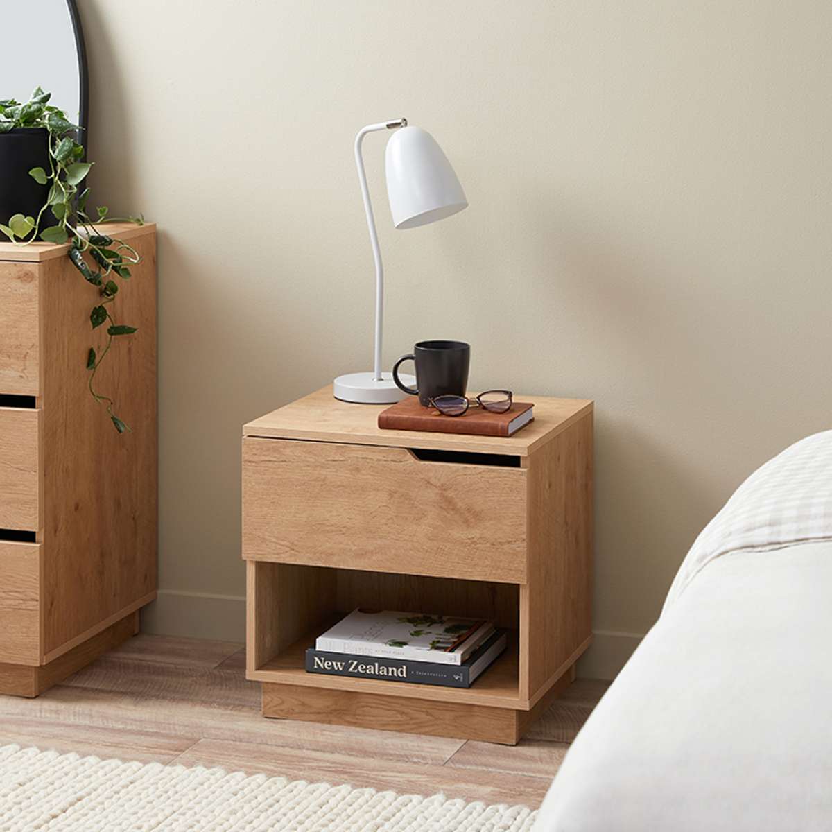 Zack Bedside Table - Natural
