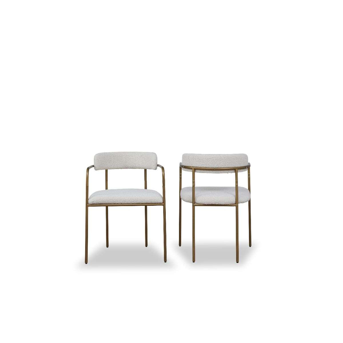 Celine Dining Chair Cream Boucle Set of 2 | Mocka NZ