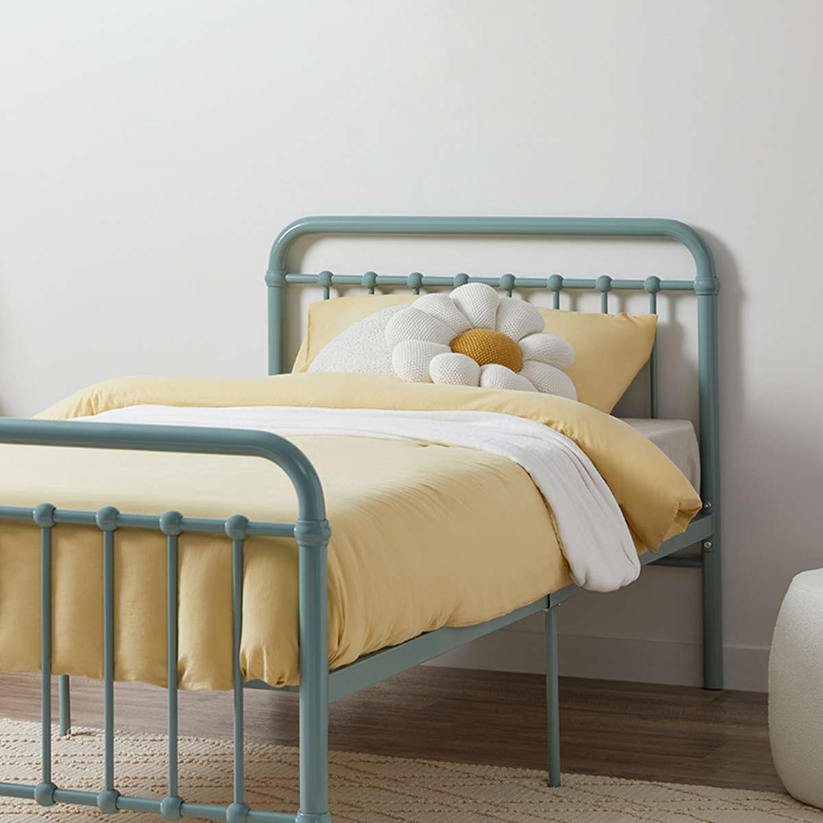 Sonata Bed - Single - Sage Green
