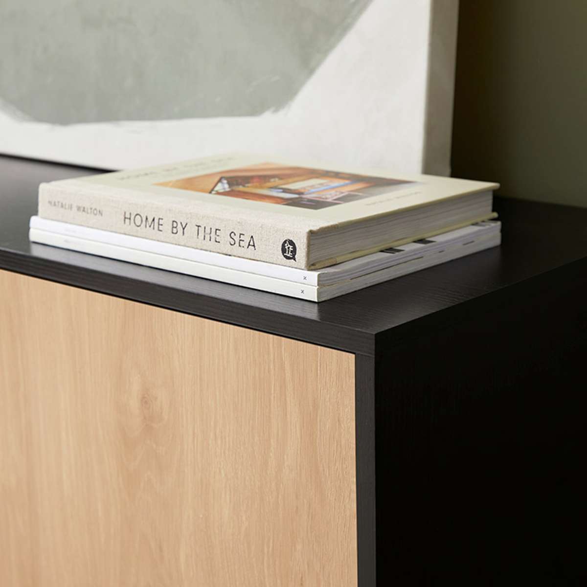Avoca Entertainment Unit - Natural/Black