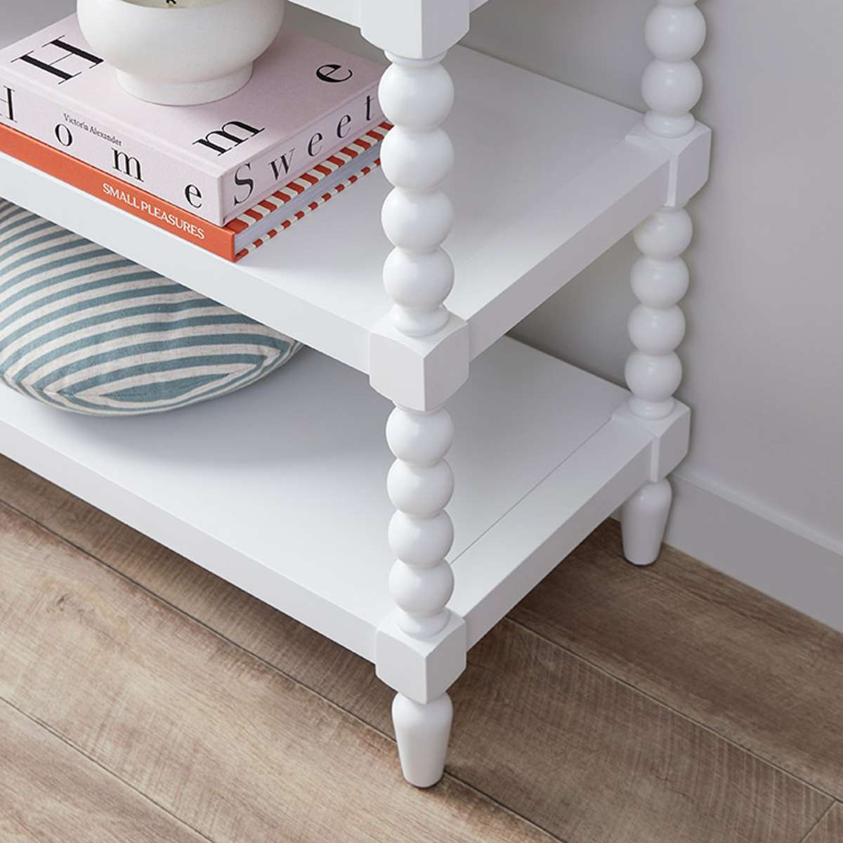 Bobbin Console Table - White