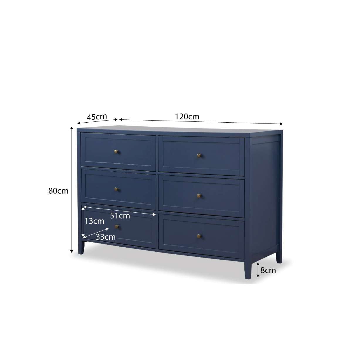 Cove Six Drawer - Midnight Bundle
