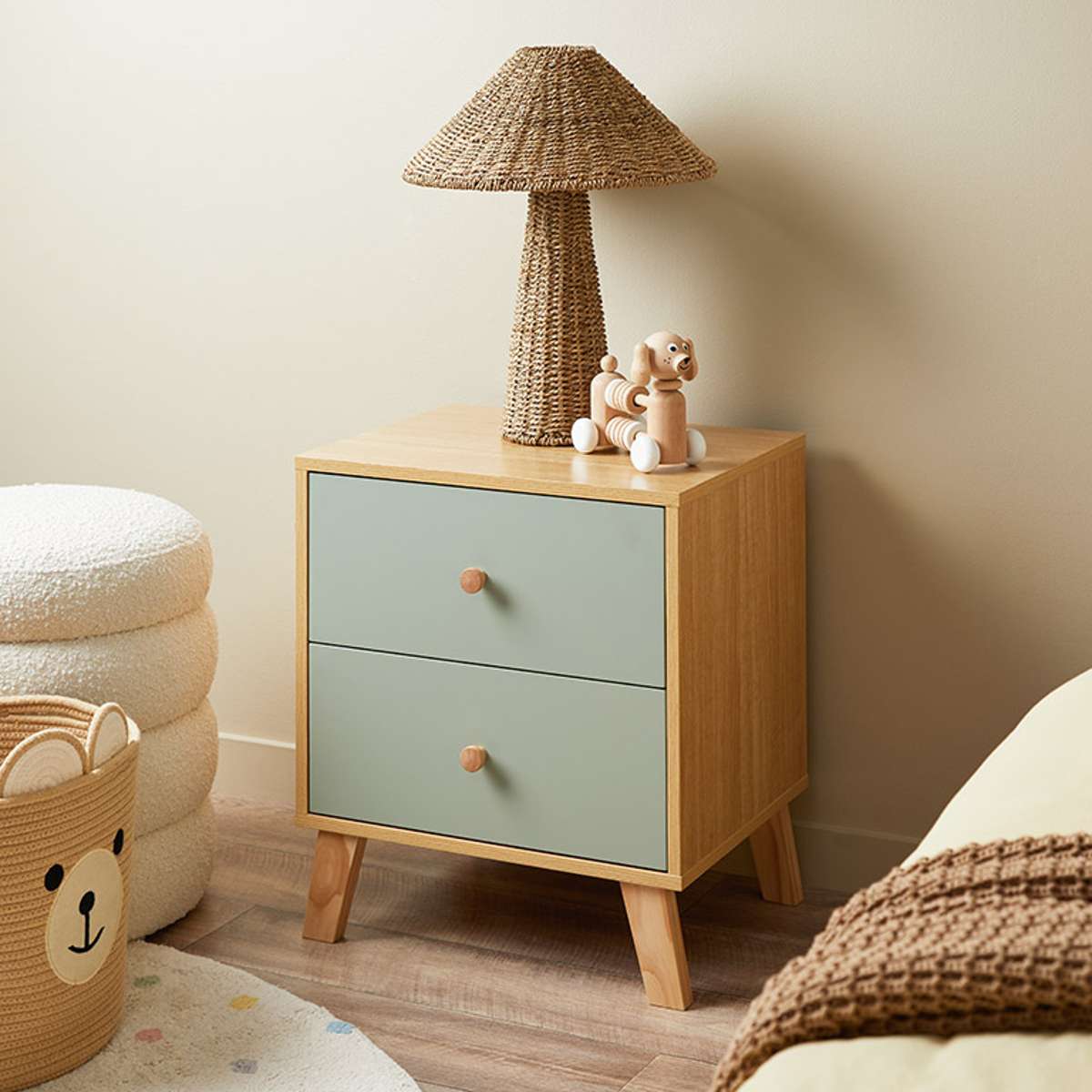 Sonata Green Single Four Piece Bedroom Set