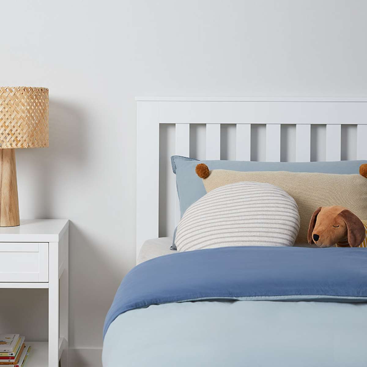 Hamptons Single Bed - White