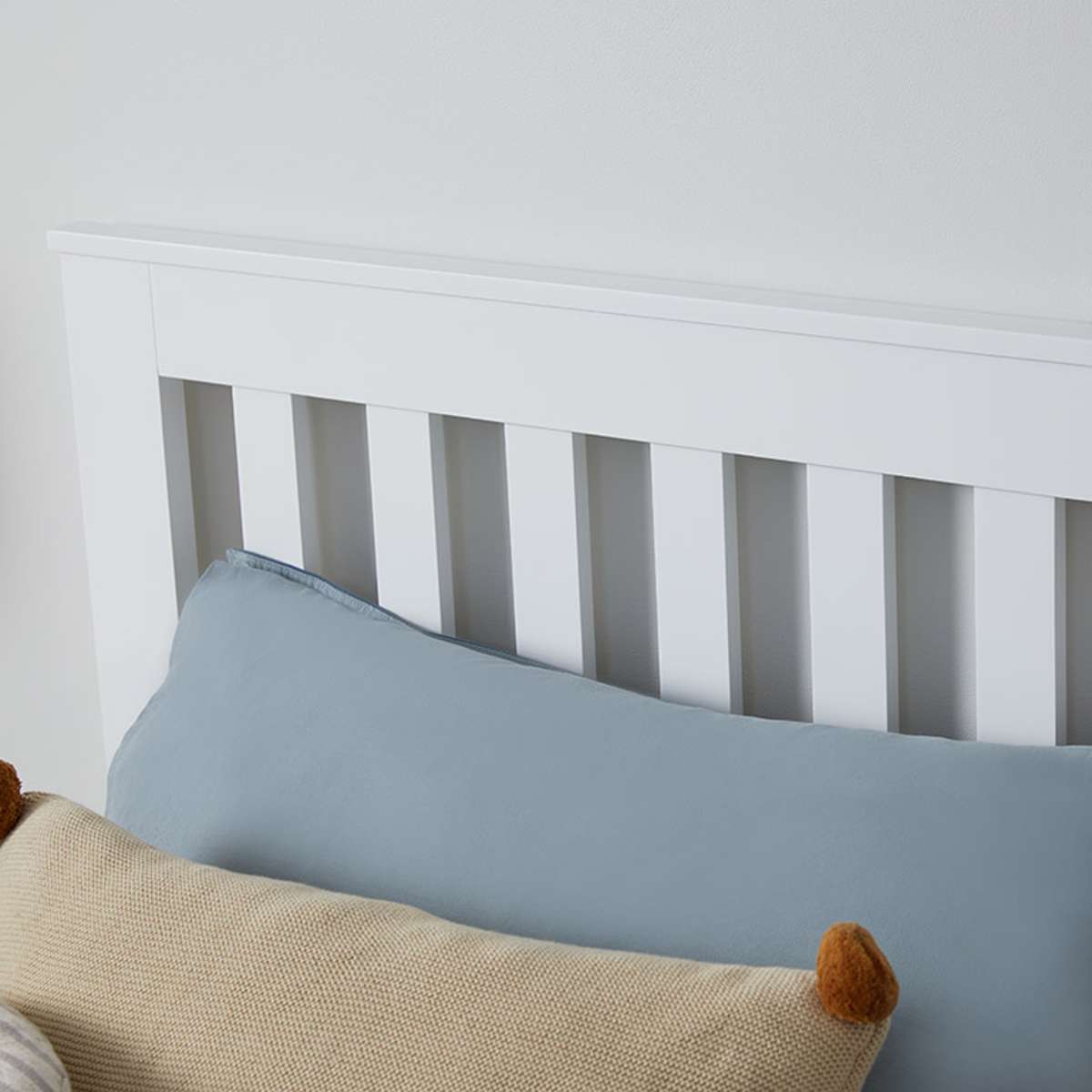 Hamptons King Single Bed - White
