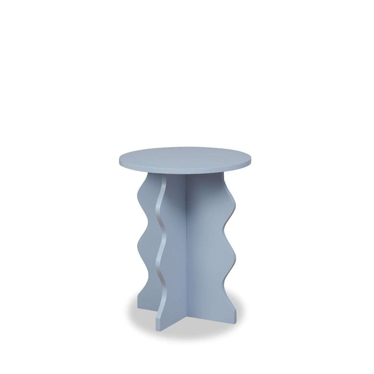 Iris Wavey Side Table - Pale Blue
