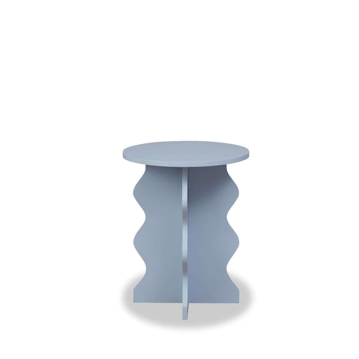 Iris Wavey Side Table - Pale Blue