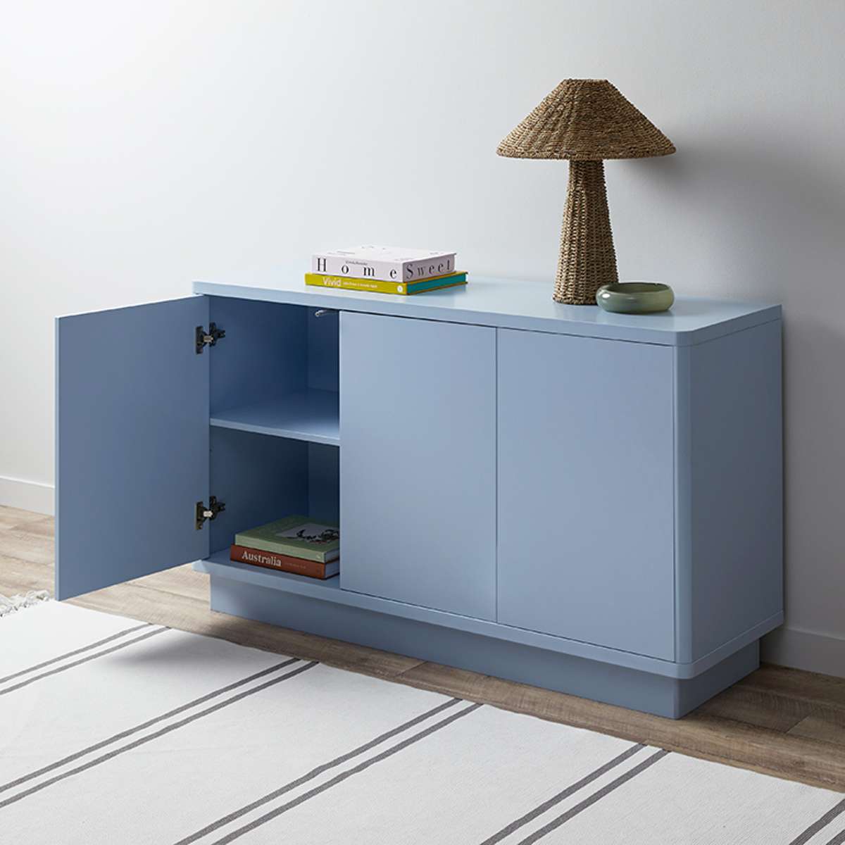 Oslo Three Door Buffet - Pale Blue