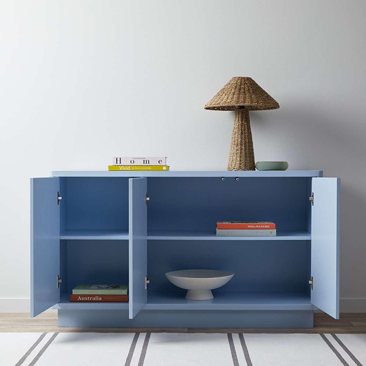 Oslo Three Door Buffet - Pale Blue