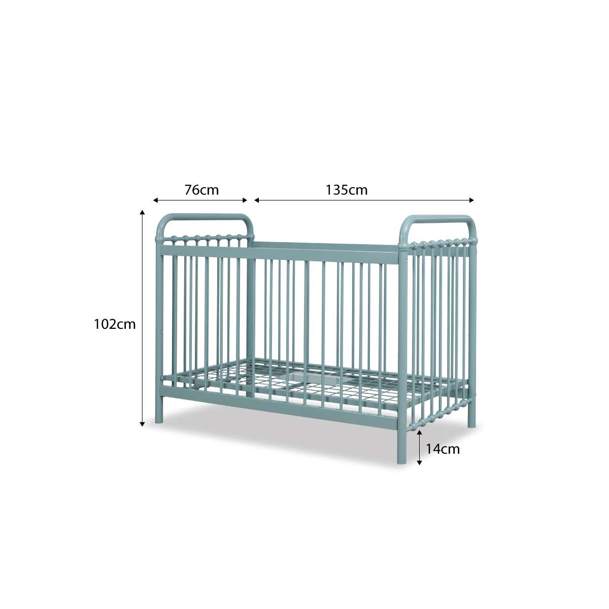Sonata Cot - Sage Green