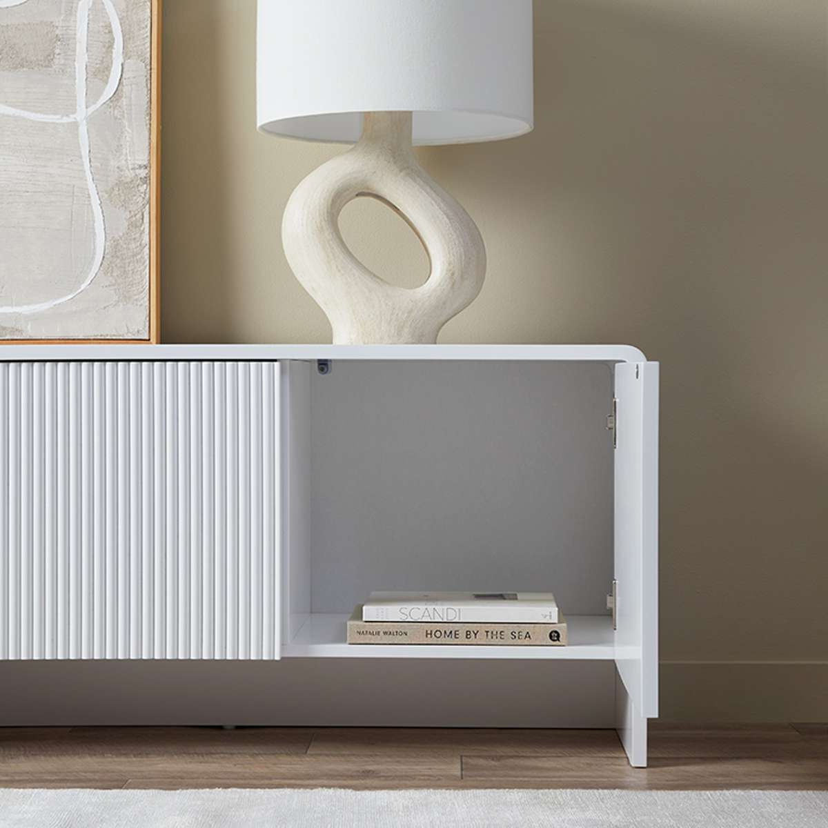 Majorca Entertainment Unit - White