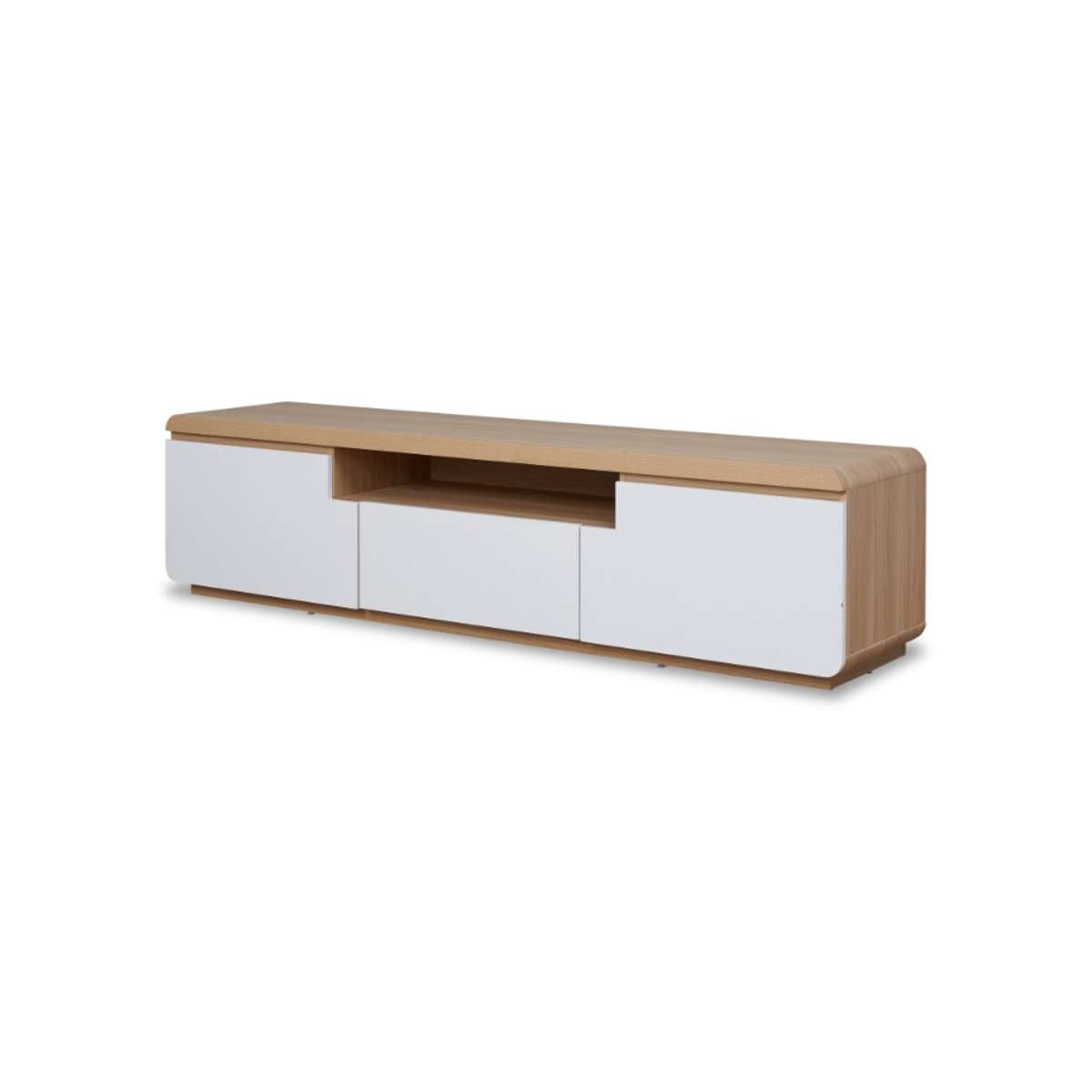 Rhodes Entertainment Unit - White/Natural