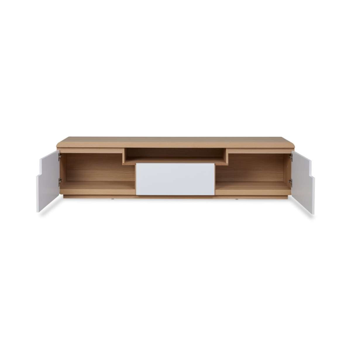 Rhodes Entertainment Unit - White/Natural
