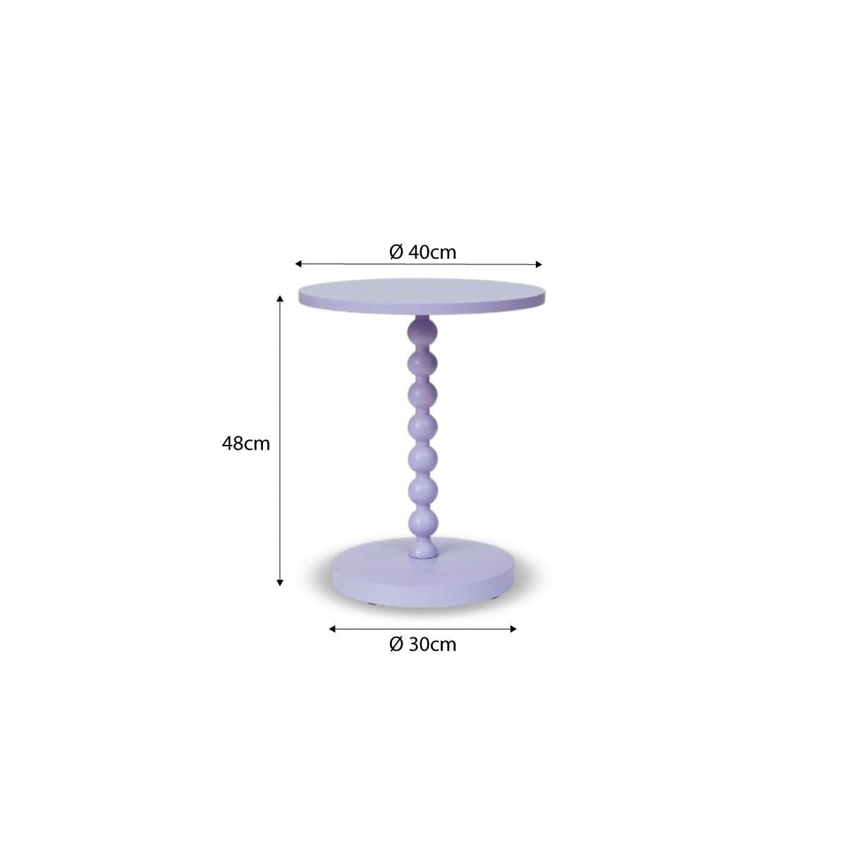 Bobbin Side Table - Lilac